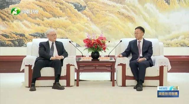 河南省委书记，会见中国国民党副主席夏立言