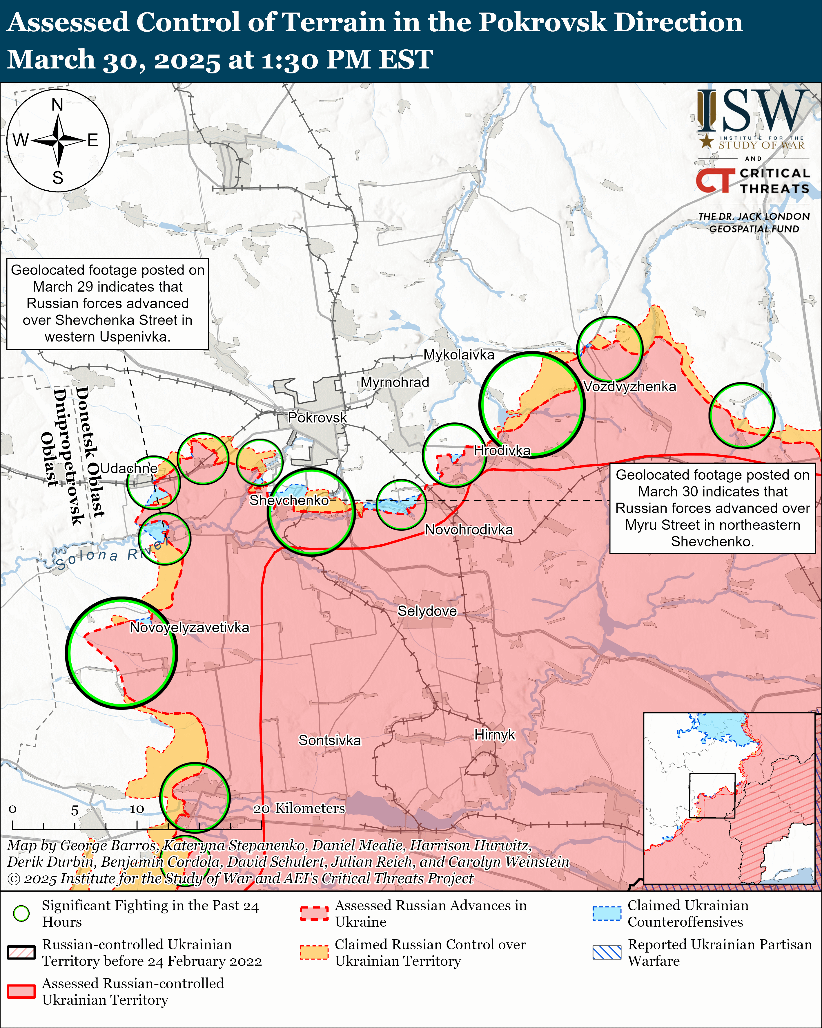 2025年3月31日俄乌战局：乌军别尔哥罗德陷入僵局，俄军继续突破
