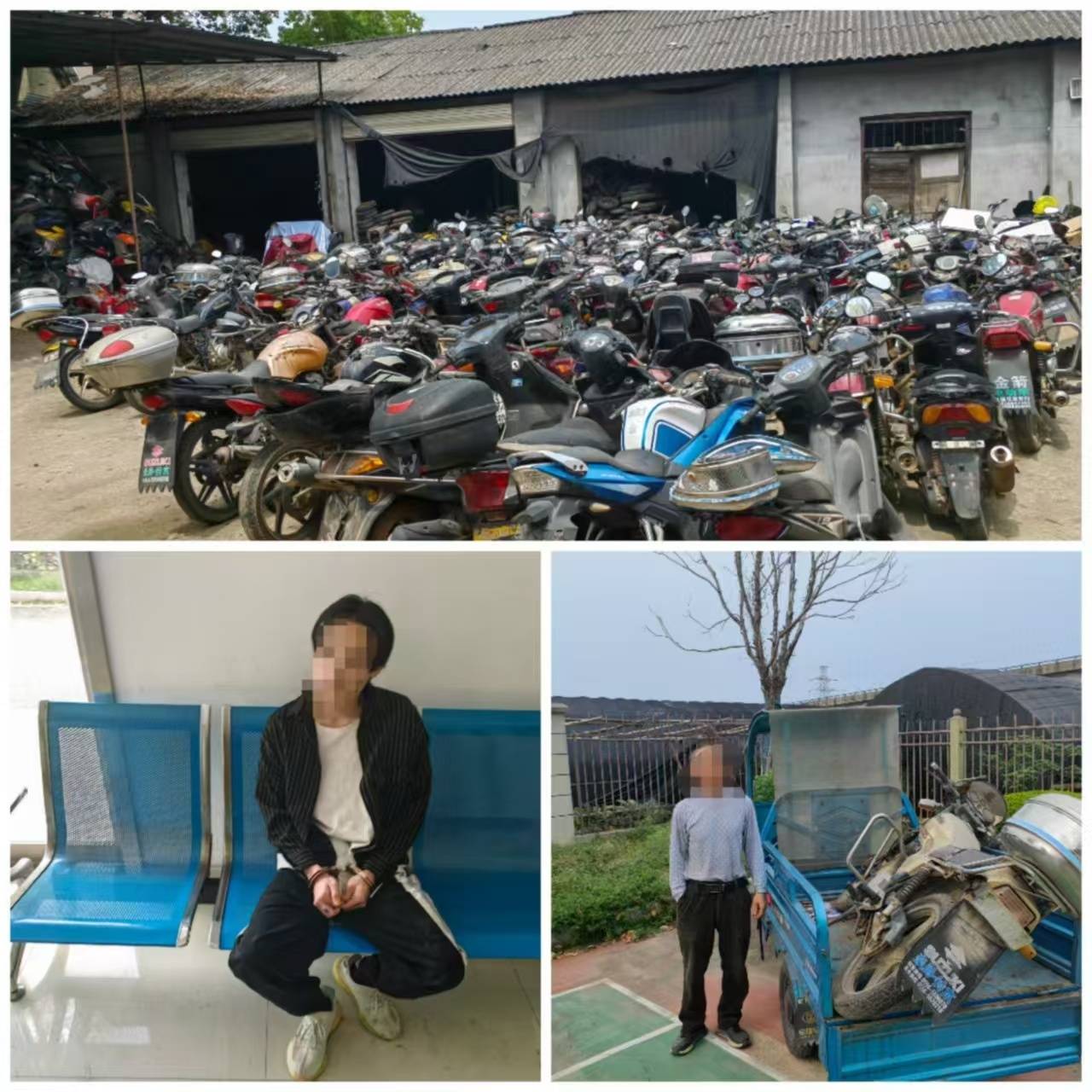 伸手必抓！安徽安庆宜秀警方破获多起摩托车盗窃案