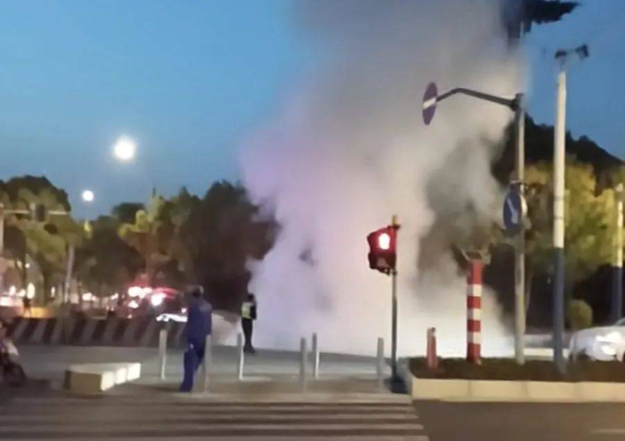 突发！上海浦东一新能源车充电站发生火情，有车被烧成空壳