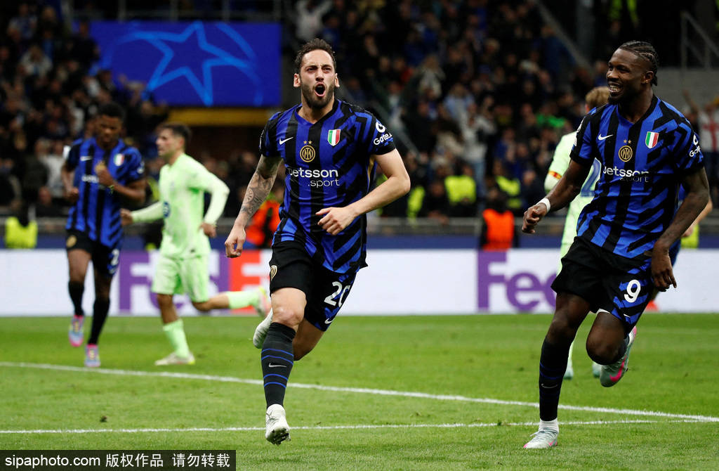 欧冠-弗拉泰西加时制胜索默屡献神扑 国米总分7-6巴萨进决赛