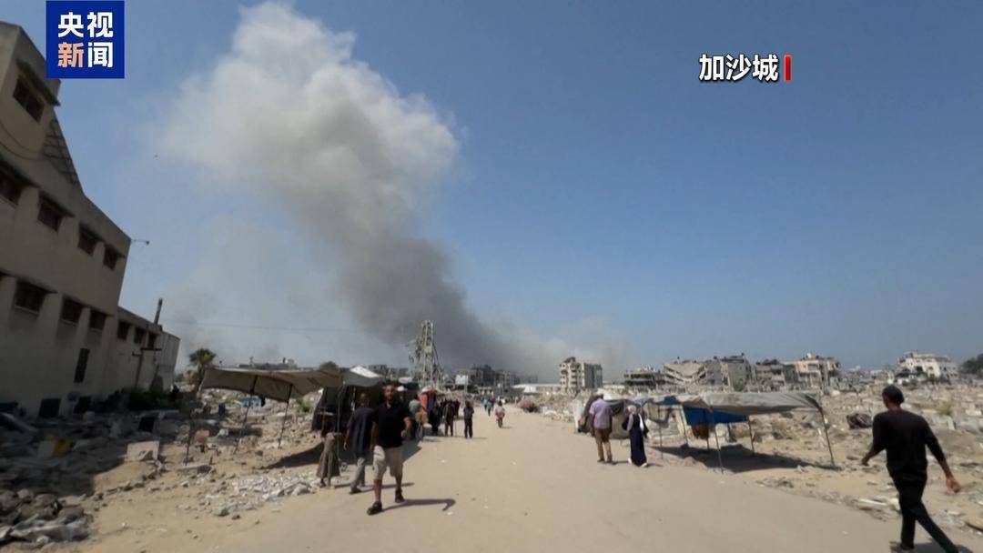 迫于以军攻势 数千名巴勒斯坦人离开加沙城东部