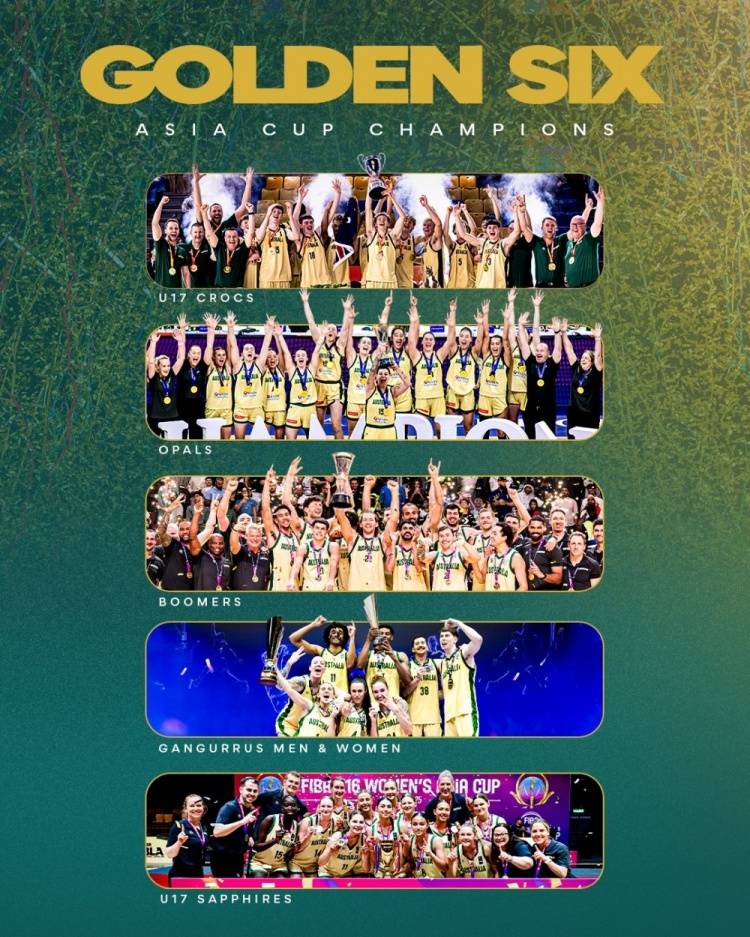 降维打击！澳大利亚篮球2025年实现亚洲大满贯